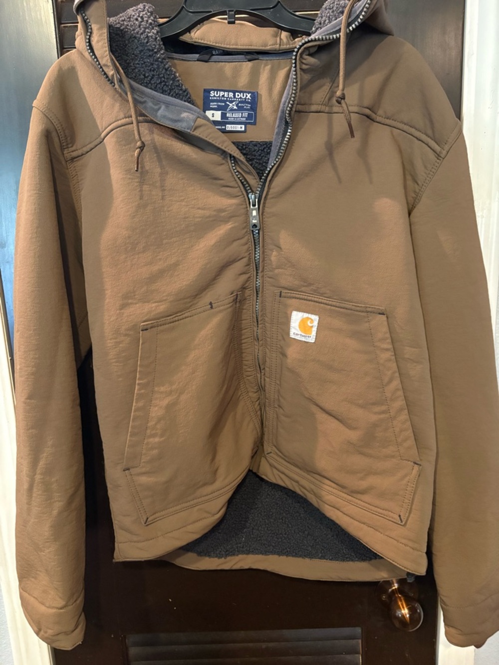 Carhartt Brown Relaxed-Fit Super Dux Jacket